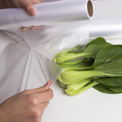 PE material fresh vegetables packaging bag flat plastic bags