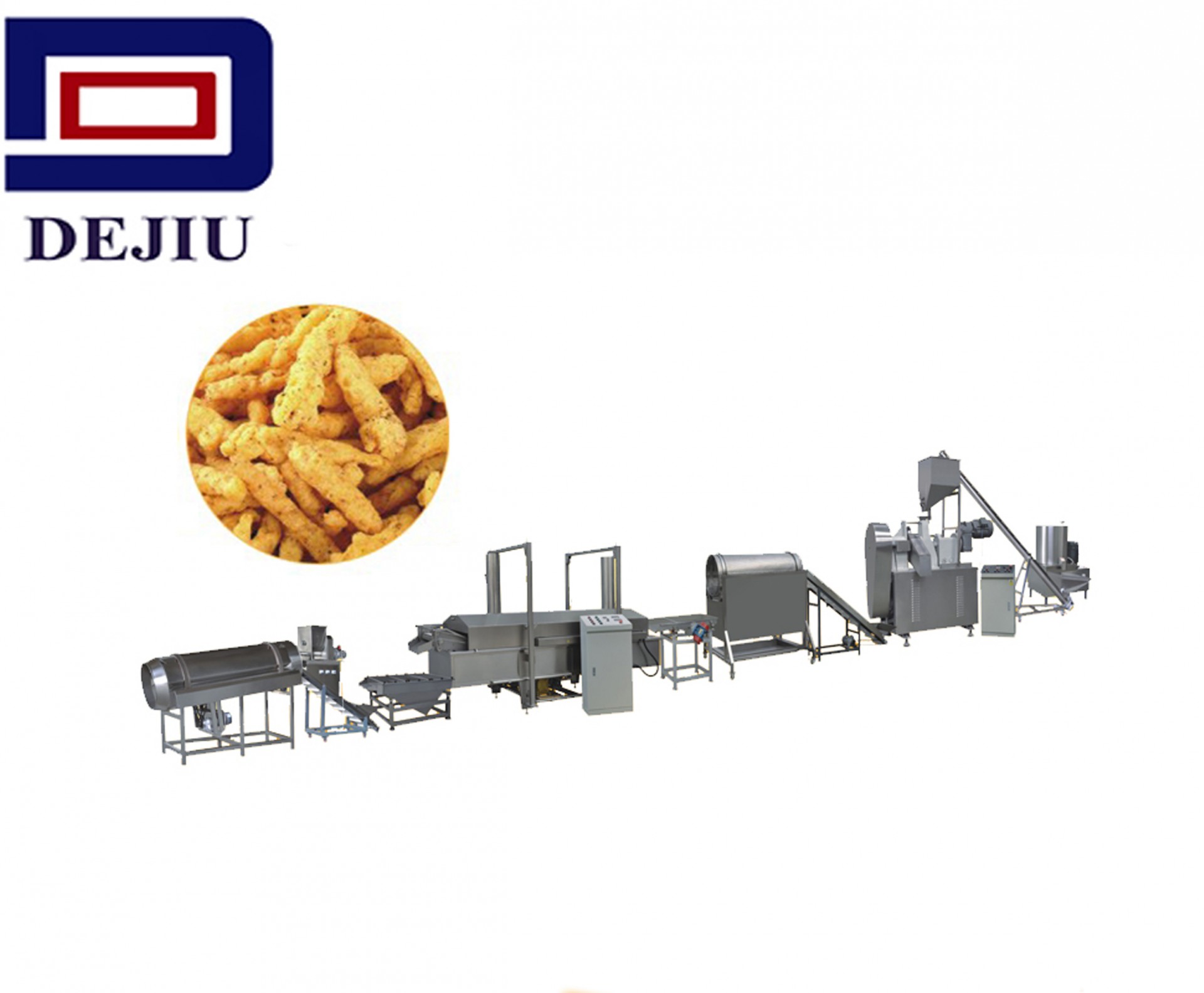 Professional Kurkure Making Machine Of Cheetos Puffs Extruder Machine Nik Naks Processing Line